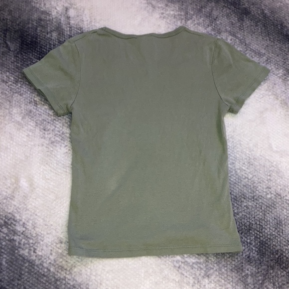 Olive Green Vans Flower “Surf and Skate” Top Size Small - Picture 5 of 5